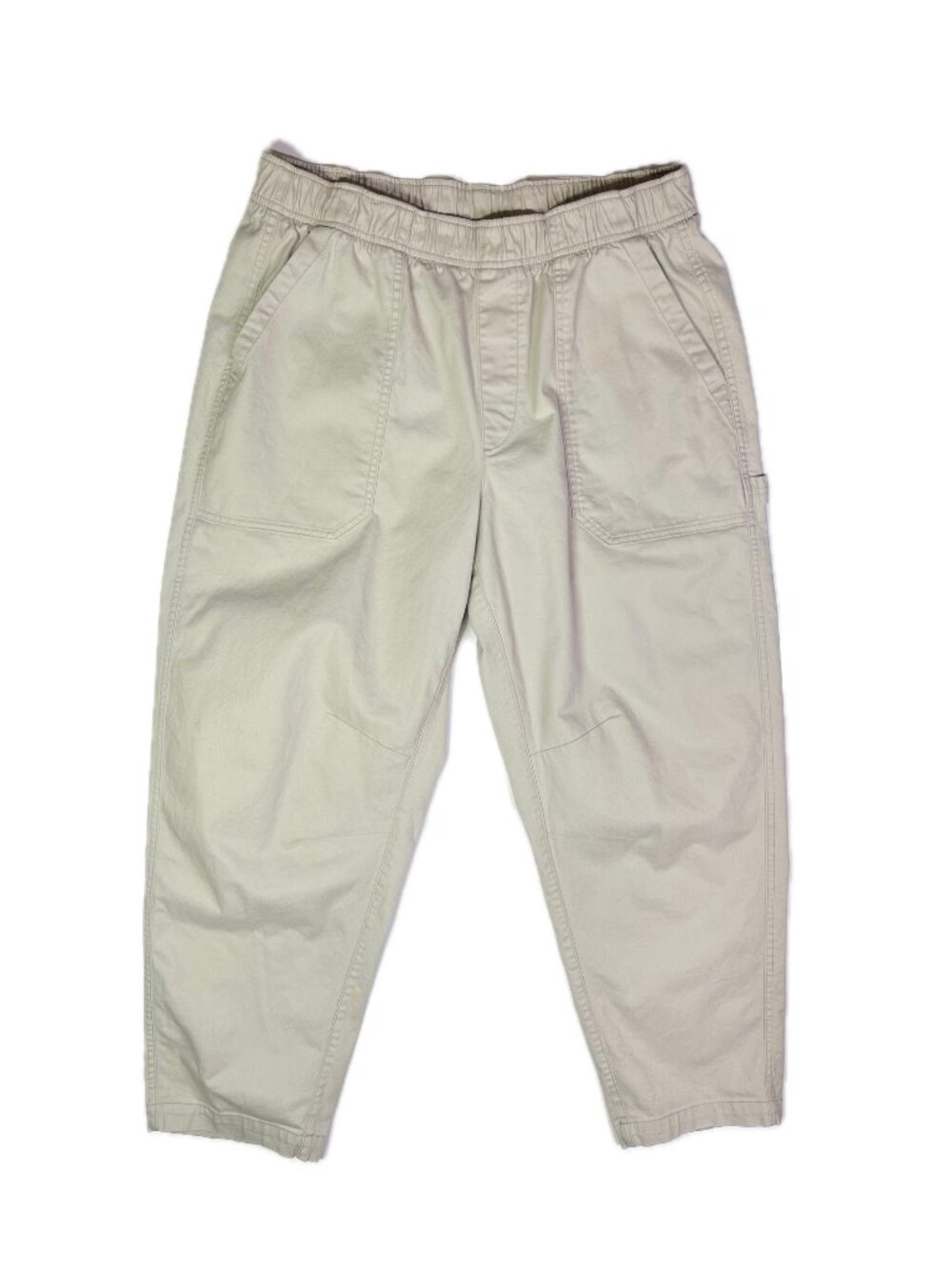 Old Navy Size L Comfort Waistband High-Waisted Pulla Utility Pants Beige